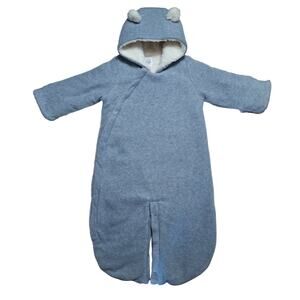 Baby GAP infant gender neutral bear sherpa-lined bunting pramsuit